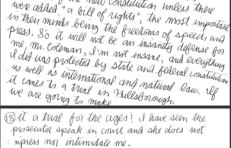 Prison Papers #2:  Two letters to Alonzo Coleman ~~retired judge of the District Court of Orange County~~ | Sent from Southern Correctional Institution, Montgomery County, NC | summer 2022